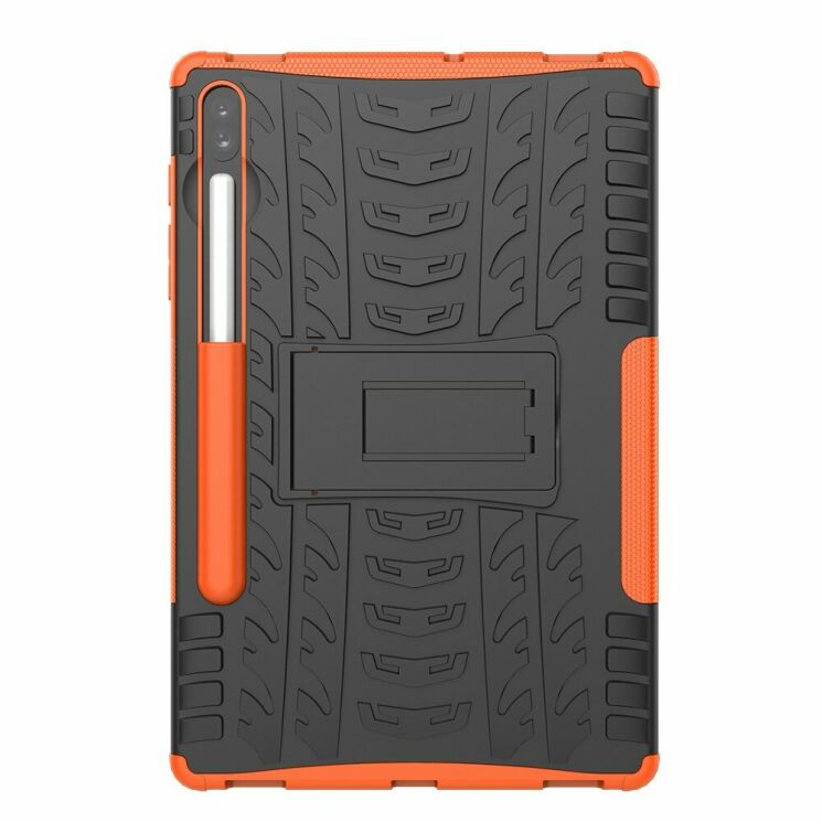 Захисний чохол UniCase Combo для Samsung Galaxy Tab S6 (T860/865) - Orange: фото 2 з 9