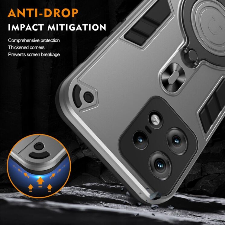 Защитный чехол UniCase Cosmic Armor для Motorola Edge 50 Pro - Black: фото 7 из 8