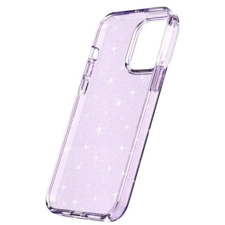Защитный чехол UniCase Glitter Shell для Apple iPhone 15 Pro Max - Purple: фото 6 из 8