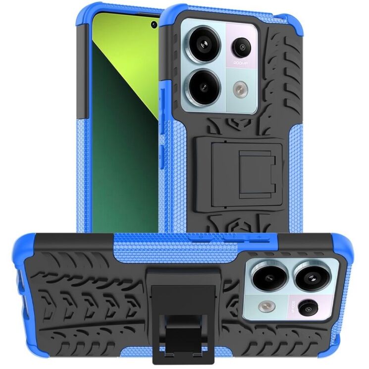 Защитный чехол UniCase Hybrid X для Xiaomi Redmi Note 13 Pro 5G / Poco X6 - Blue: фото 1 из 17