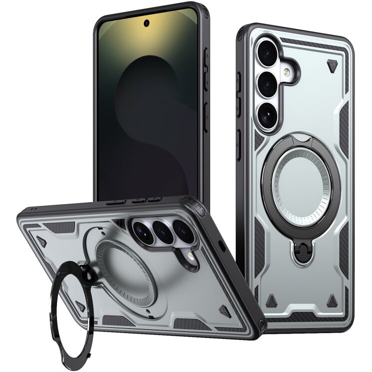 Захисний чохол UniCase Lander Armor для Samsung Galaxy S26 (S942) - Grey: фото 1 з 5