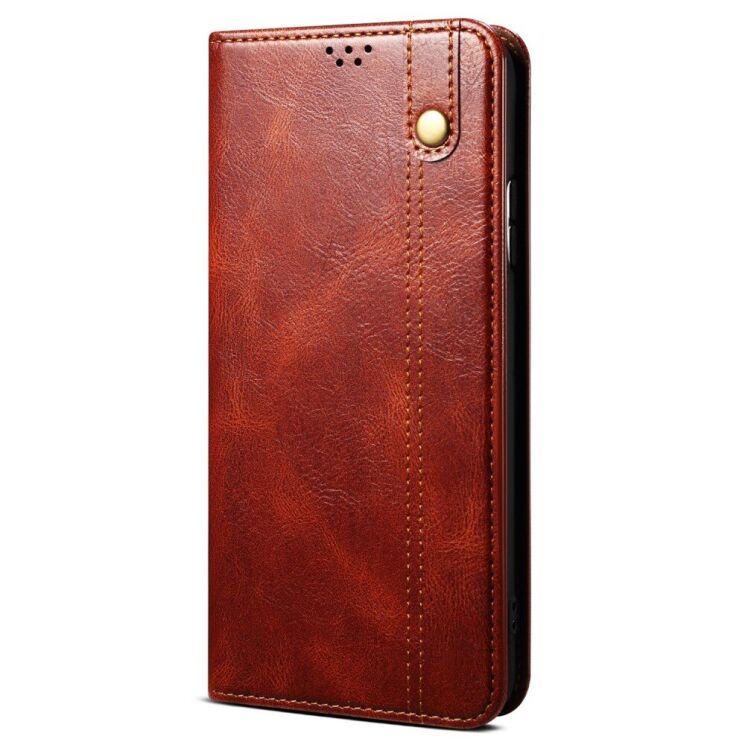 Защитный чехол UniCase Leather Wallet для Apple iPhone 14 Pro - Brown: фото 2 из 9