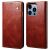 Защитный чехол UniCase Leather Wallet для Apple iPhone 14 Pro - Brown: фото 1 из 9