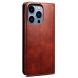 Защитный чехол UniCase Leather Wallet для Apple iPhone 14 Pro - Brown (301375Z). Фото 3 из 9