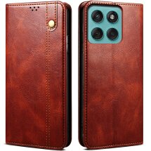 Захисний чохол UniCase Leather Wallet для Motorola Edge 60 Pro - Brown: фото 1 з 7