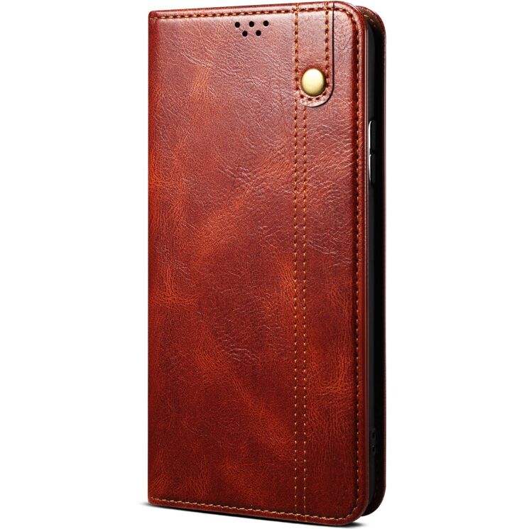Захисний чохол UniCase Leather Wallet для Motorola Edge 60 Pro - Brown: фото 5 з 7