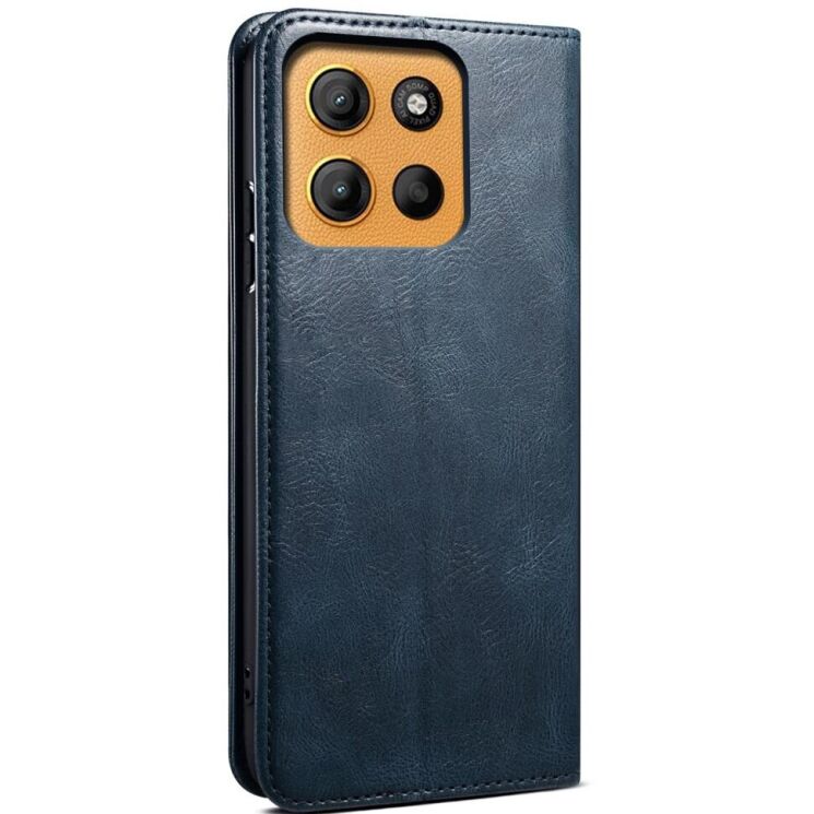 Защитный чехол UniCase Leather Wallet для Motorola Moto G15 - Blue: фото 6 из 7