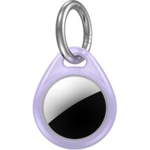 Защитный чехол UniCase Lock Clip для Apple AirTags - Transparent Purple: фото 1 из 2