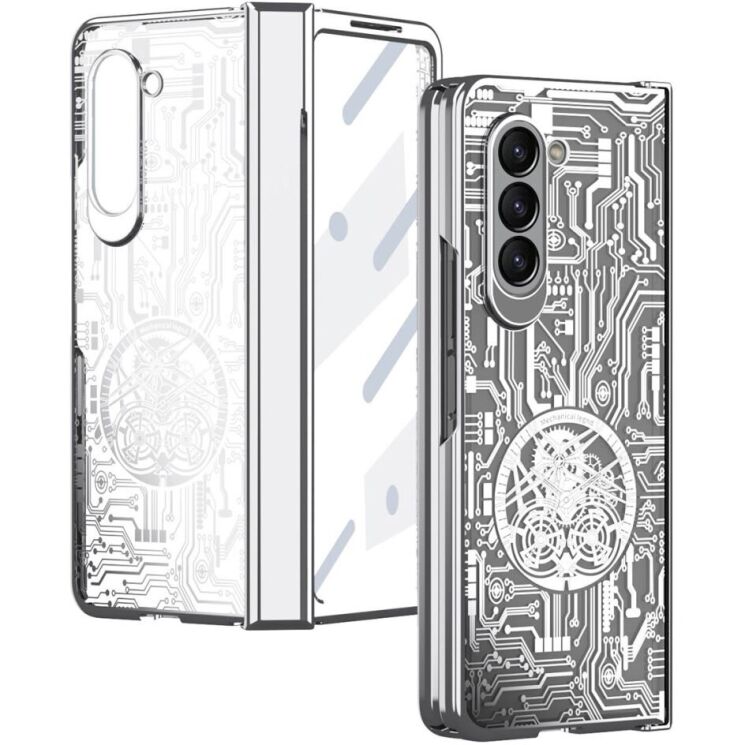 Защитный чехол UniCase Mechanical Legend для Samsung Galaxy Fold 5 - Silver: фото 1 из 13