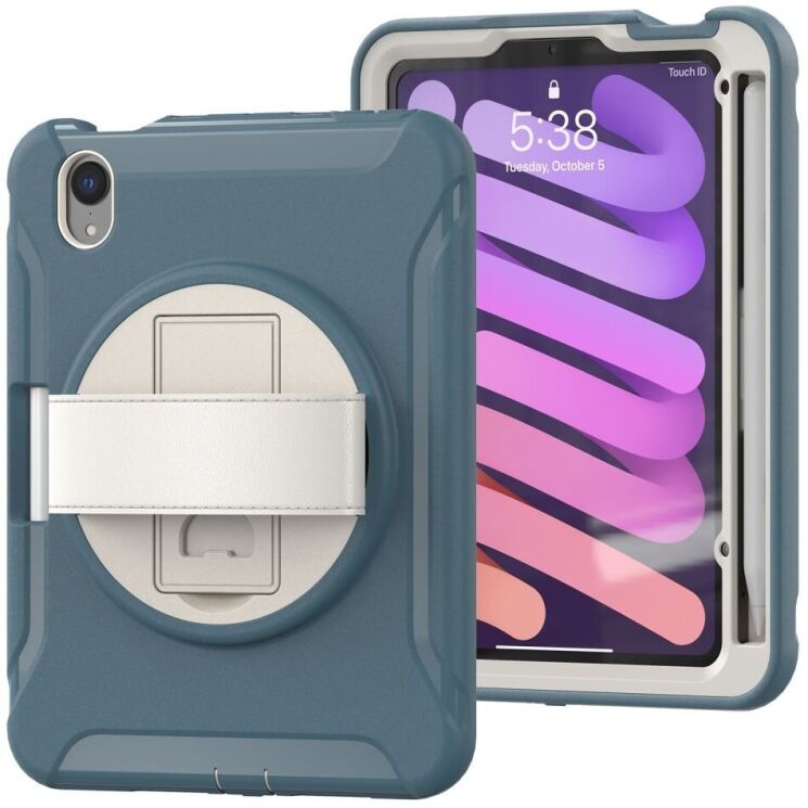Защитный чехол UniCase Rugged-X для Apple iPad mini 6 / 7 (2021/2024) - Cornflower Blue: фото 2 из 12
