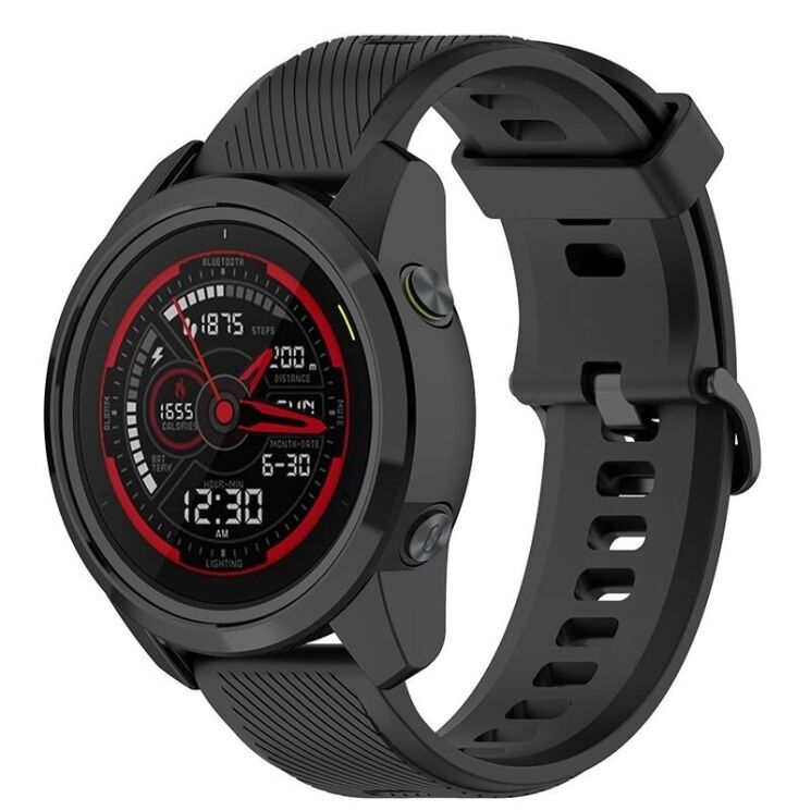 Защитный чехол UniCase Silicone Cover для Garmin Forerunner 745 - Black: фото 4 из 6