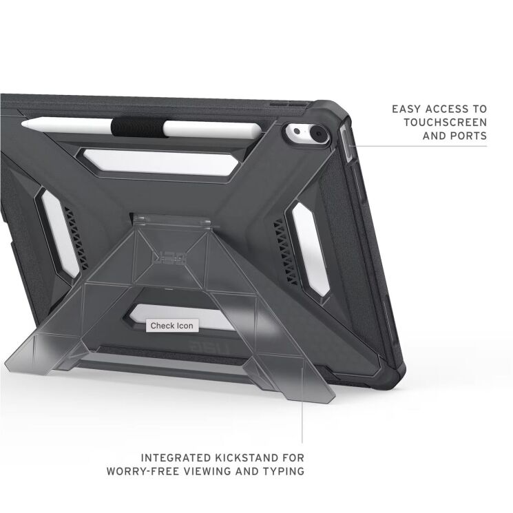 Захисний чохол URBAN ARMOR GEAR Scout Plus для iPad Air 11 M4/M3/M2 (2026/2025/2024) - Ash: фото 8 з 8