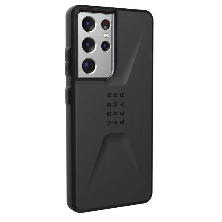 Защитный чехол URBAN ARMOR GEAR (UAG) Civilian для Samsung Galaxy S21 Ultra (G998) - Black: фото 3 из 5