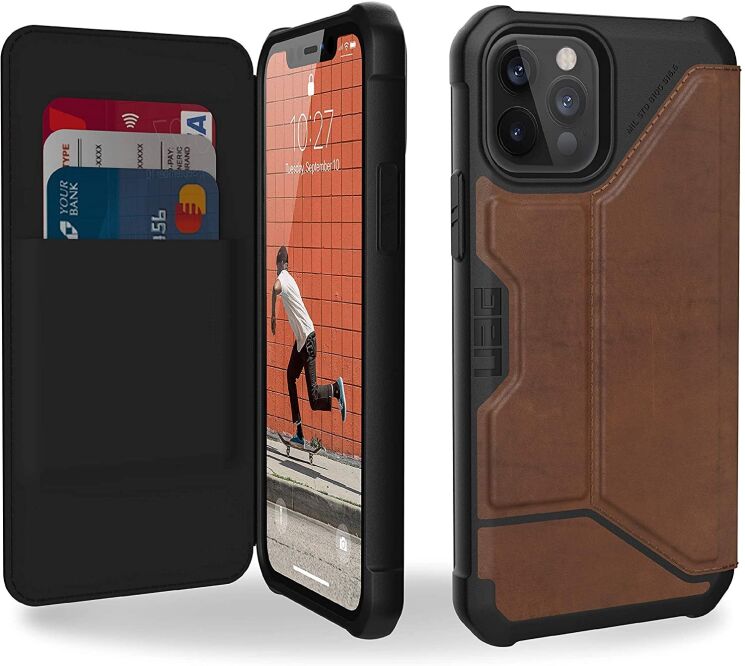 Защитный чехол URBAN ARMOR GEAR (UAG) Metropolis для Apple iPhone 12 / iPhone 12 Pro - Leather Brown: фото 1 из 6