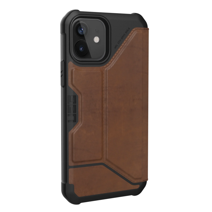 Защитный чехол URBAN ARMOR GEAR (UAG) Metropolis для Apple iPhone 12 / iPhone 12 Pro - Leather Brown: фото 4 из 6
