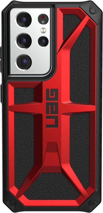Защитный чехол URBAN ARMOR GEAR (UAG) Monarch для Samsung Galaxy S21 Ultra (G998) - Crimson: фото 2 из 9
