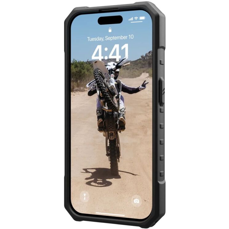 Защитный чехол URBAN ARMOR GEAR (UAG) Pathfinder SE MagSafe для Apple iPhone 15 Pro - Midnight Camo: фото 5 из 10