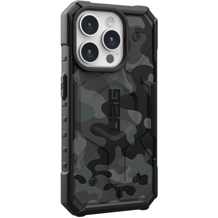 Защитный чехол URBAN ARMOR GEAR (UAG) Pathfinder SE MagSafe для Apple iPhone 15 Pro - Midnight Camo: фото 3 из 10