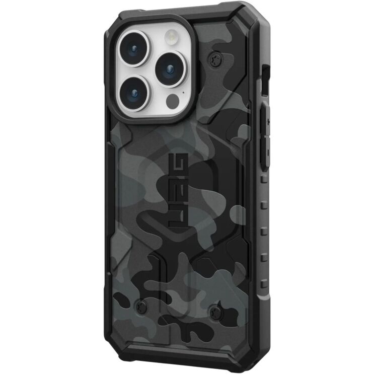Защитный чехол URBAN ARMOR GEAR (UAG) Pathfinder SE MagSafe для Apple iPhone 15 Pro - Midnight Camo: фото 2 из 10