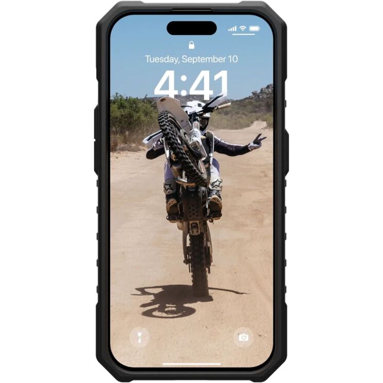 Защитный чехол URBAN ARMOR GEAR (UAG) Pathfinder SE MagSafe для Apple iPhone 15 Pro - Midnight Camo: фото 6 из 10