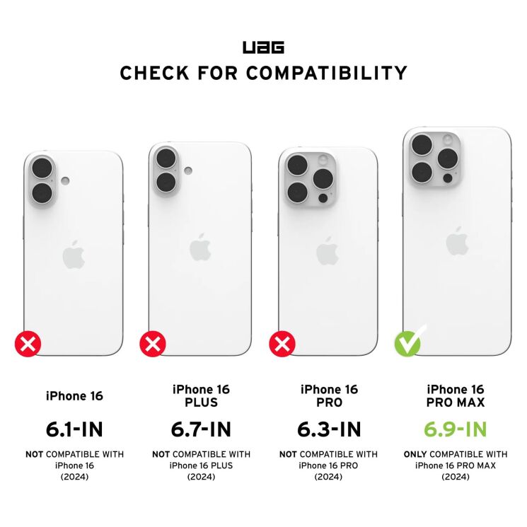 Защитный чехол URBAN ARMOR GEAR (UAG) Pathfinder SE MagSafe для Apple iPhone 16 Pro Max - Geo Camo: фото 8 из 8