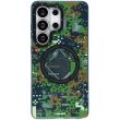 Защитный чехол YOUNGKIT Camouflage Circuit MagSafe для Samsung Galaxy S26 Ultra (S948) - Green (408549G)