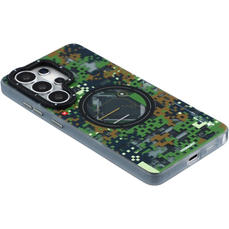 Защитный чехол YOUNGKIT Camouflage Circuit MagSafe для Samsung Galaxy S26 Ultra (S948) - Green (408549G) Защитный чехол YOUNGKIT Camouflage Circuit MagSafe для Samsung Galaxy S26 Ultra (S948) - Green: фото 5 из 7