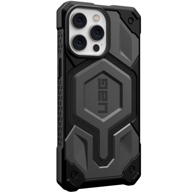 Защитный чехол URBAN ARMOR GEAR (UAG) Monarch Pro MagSafe для Apple iPhone 14 Pro Max - Silver: фото 3 из 10