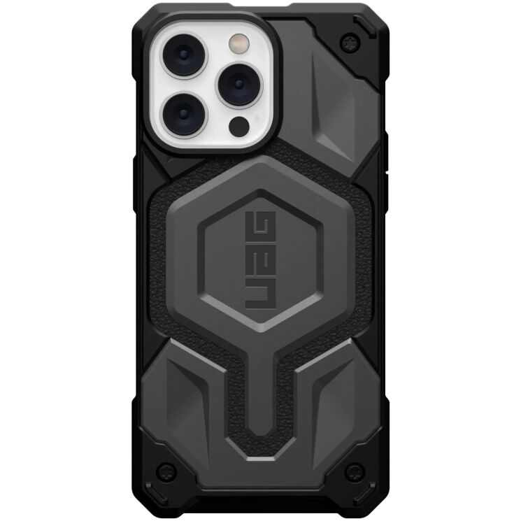 Защитный чехол URBAN ARMOR GEAR (UAG) Monarch Pro MagSafe для Apple iPhone 14 Pro Max - Silver: фото 1 из 10