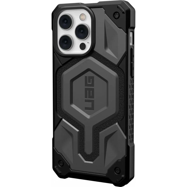 Защитный чехол URBAN ARMOR GEAR (UAG) Monarch Pro MagSafe для Apple iPhone 14 Pro Max - Silver: фото 2 из 10