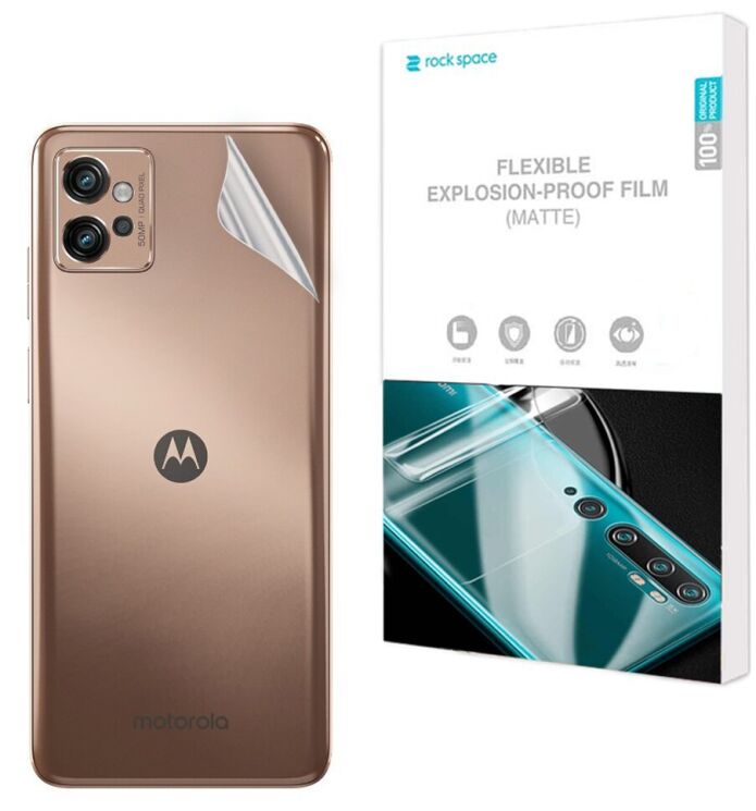 Антиблікова плівка на задню панель RockSpace Explosion-Proof Matte для Motorola Moto G32: фото 1 з 9