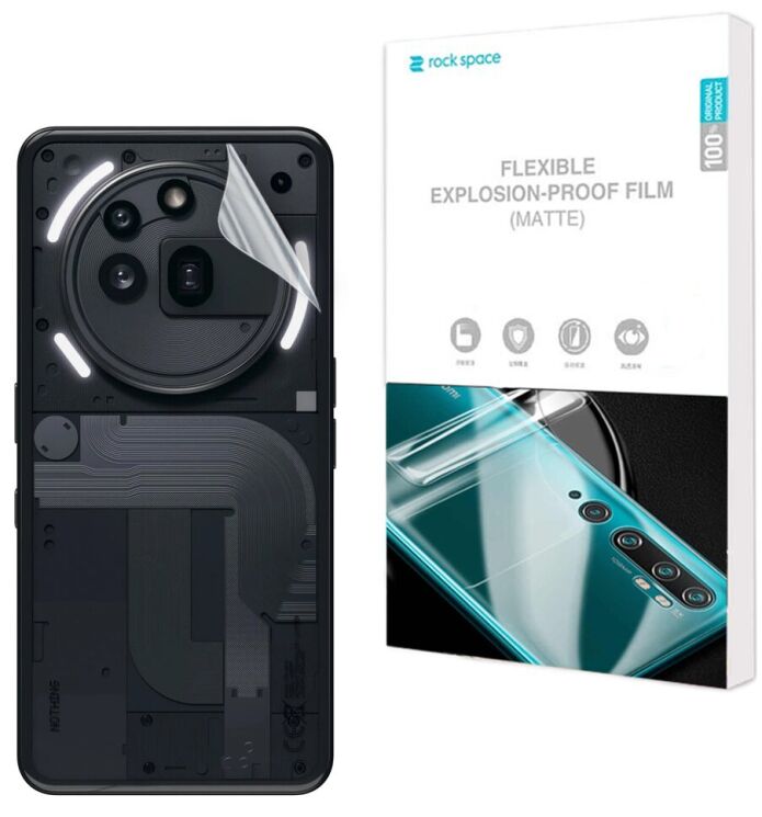 Антиблікова плівка на задню панель RockSpace Matte для Nothing Phone (3a) Pro: фото 1 з 9