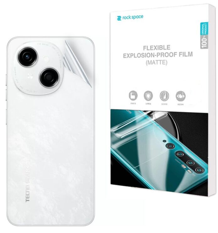 Антиблікова плівка на задню панель RockSpace Explosion-Proof Matte для TECNO Spark Go 1: фото 1 з 9