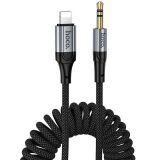AUX-кабель Hoco UPA33A Lightning to 3.5mm (1.5m) - Black: фото 1 з 7