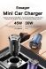 Автомобильное зарядное устройство ESSAGER Gyroscope Mini 45W (Type-C + USB) ECCAC45-TL01-Z - Black (923418B). Фото 3 из 10
