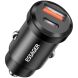 Автомобильное зарядное устройство ESSAGER Gyroscope Mini 45W (Type-C + USB) ECCAC45-TL01-Z - Black (923418B). Фото 1 из 10