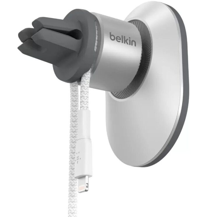 Автомобільний тримач Belkin Car Vent Mount with MagSafe (WIC003BTGR) - Grey: фото 2 з 9