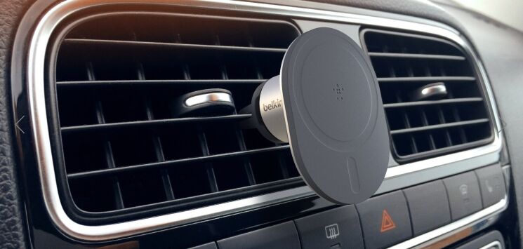 Автомобільний тримач Belkin Car Vent Mount with MagSafe (WIC003BTGR) - Grey: фото 9 з 9