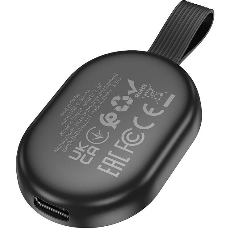 Беспроводное зарядное устройство Hoco CW60 для Apple Watch - Black: фото 3 из 6