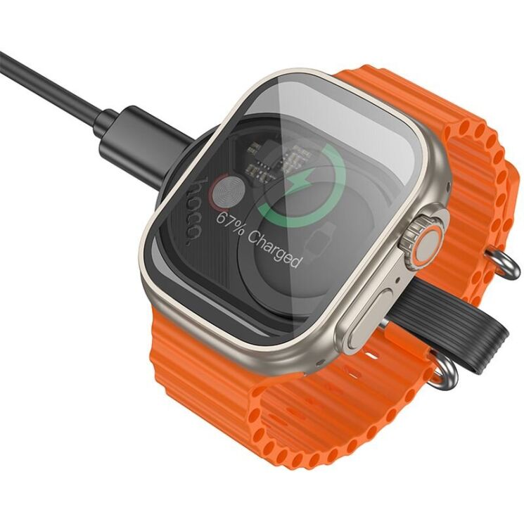 Беспроводное зарядное устройство Hoco CW60 для Apple Watch - Black: фото 2 из 6