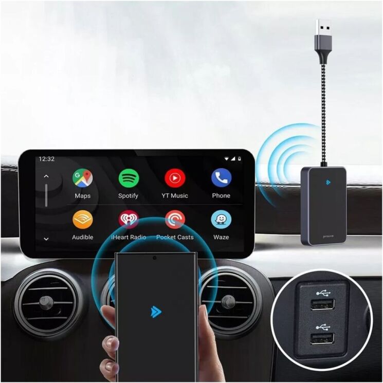 Беспроводной автомобильный адаптер Proove AA-01 (Wireless Android Auto) - Black: фото 4 из 4