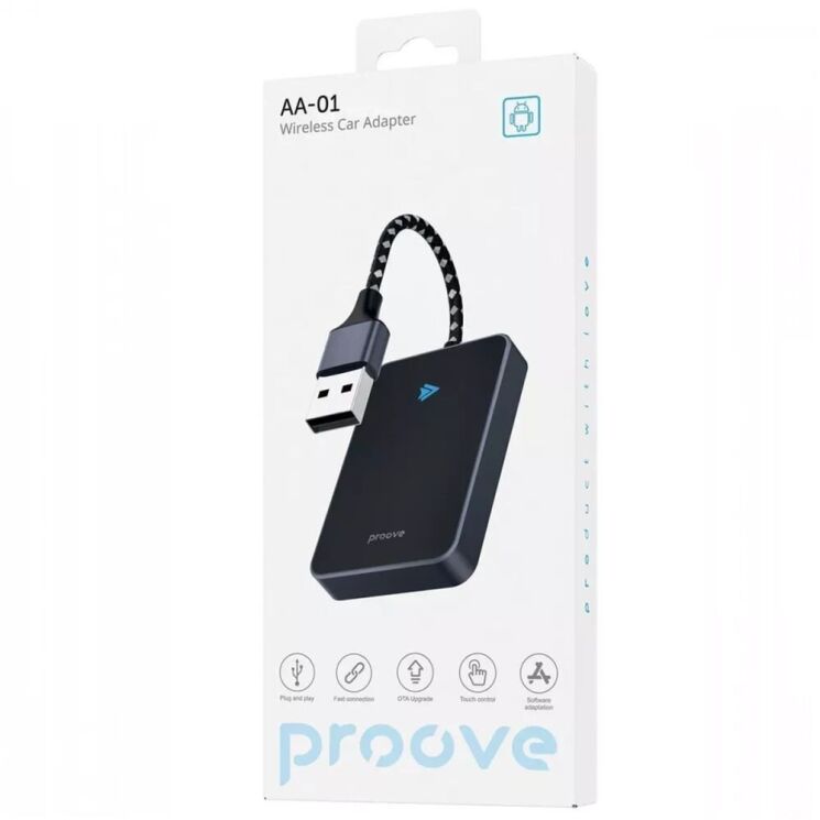 Беспроводной автомобильный адаптер Proove AA-01 (Wireless Android Auto) - Black: фото 3 из 4