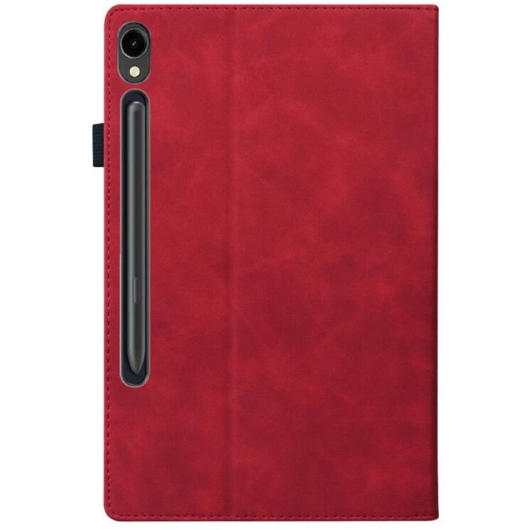 Чехол Deexe Business Style для Samsung Galaxy Tab S10 FE Plus - Red: фото 6 из 9