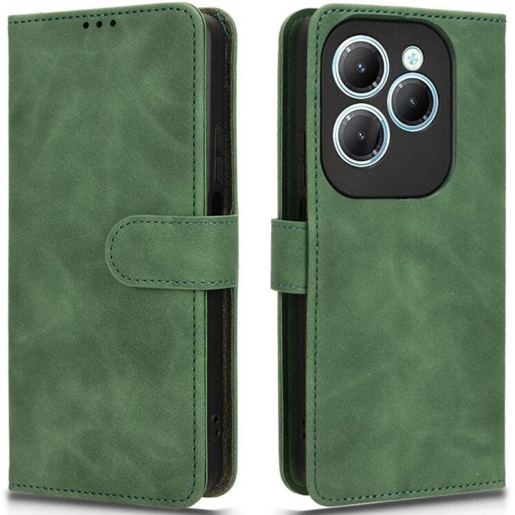 Чохол Deexe Classic Wallet для Infinix Hot 40 / 40 Pro - Green: фото 1 з 6