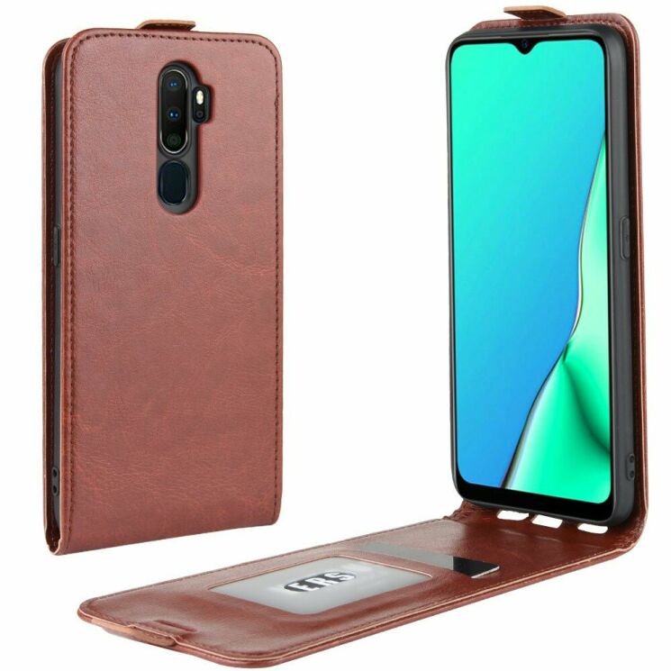 Чехол Deexe Flip Case для OPPO A9 2020 / A5 (2020) - Brown: фото 1 из 10