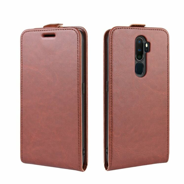 Чехол Deexe Flip Case для OPPO A9 2020 / A5 (2020) - Brown: фото 2 из 10