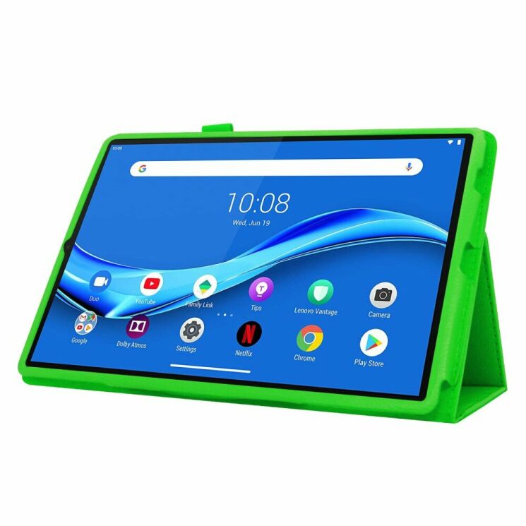 Чохол Deexe Folder Style для Lenovo Tab M10 Plus 1/2 Gen (TB-X606) - Green: фото 3 з 7