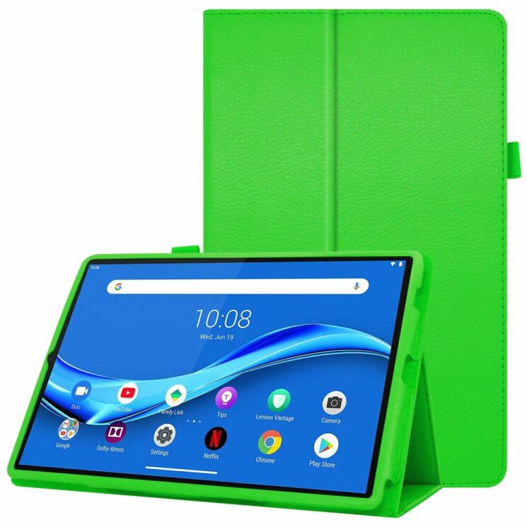 Чохол Deexe Folder Style для Lenovo Tab M10 Plus 1/2 Gen (TB-X606) - Green: фото 1 з 7