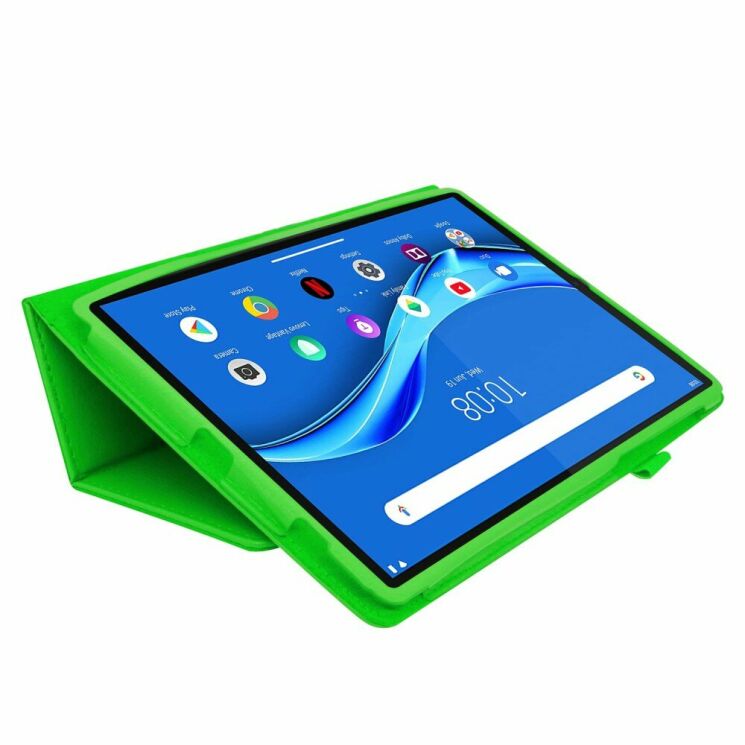 Чохол Deexe Folder Style для Lenovo Tab M10 Plus 1/2 Gen (TB-X606) - Green: фото 2 з 7