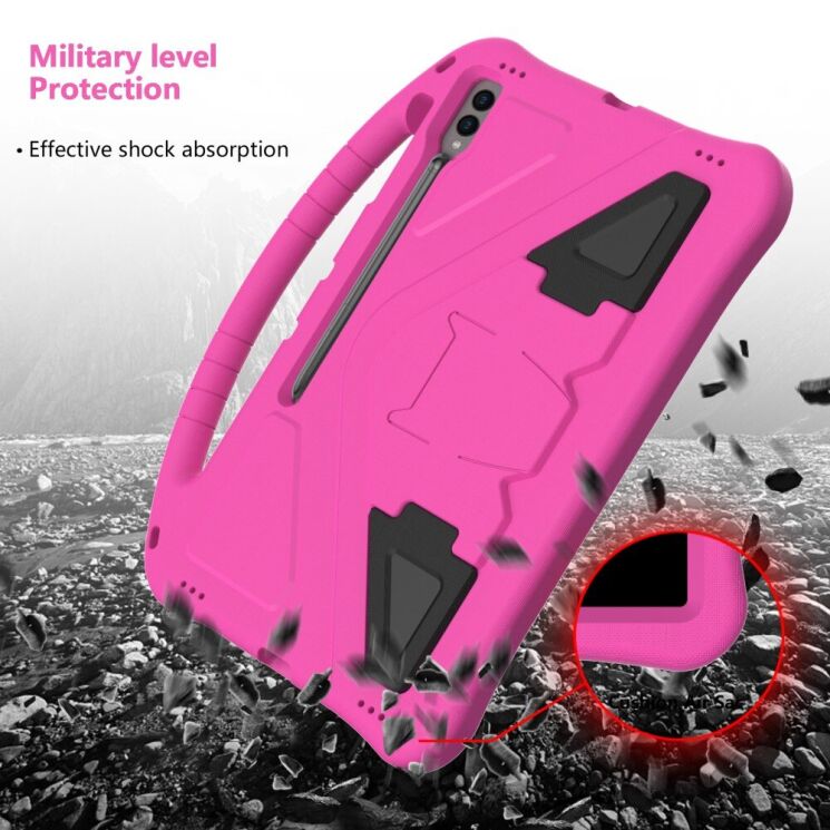 Чохол Deexe KickStand Cover для Samsung Galaxy Tab S10 Ultra - Black: фото 6 з 7